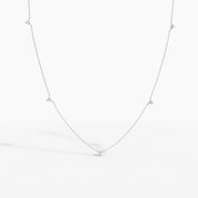 Alinéa Two-Sided Diamond By The Yard Necklace in Rose Gold