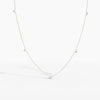 Alinéa Two-Sided Diamond By The Yard Necklace - White Gold