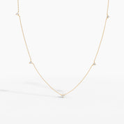 Alinéa Two-Sided Diamond By The Yard Necklace in Rose Gold