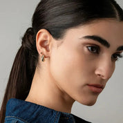 Bold Croissant Earrings (pair) - Narcissus