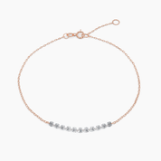 Drilled Diamond Bar Bracelet - Narcissus