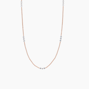 Drilled Diamond Station Necklace - Narcissus