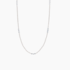 Núde Tennis Link Diamond Station Necklace - White Gold