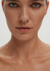 Alinéa Gold Diamond Station Necklace II