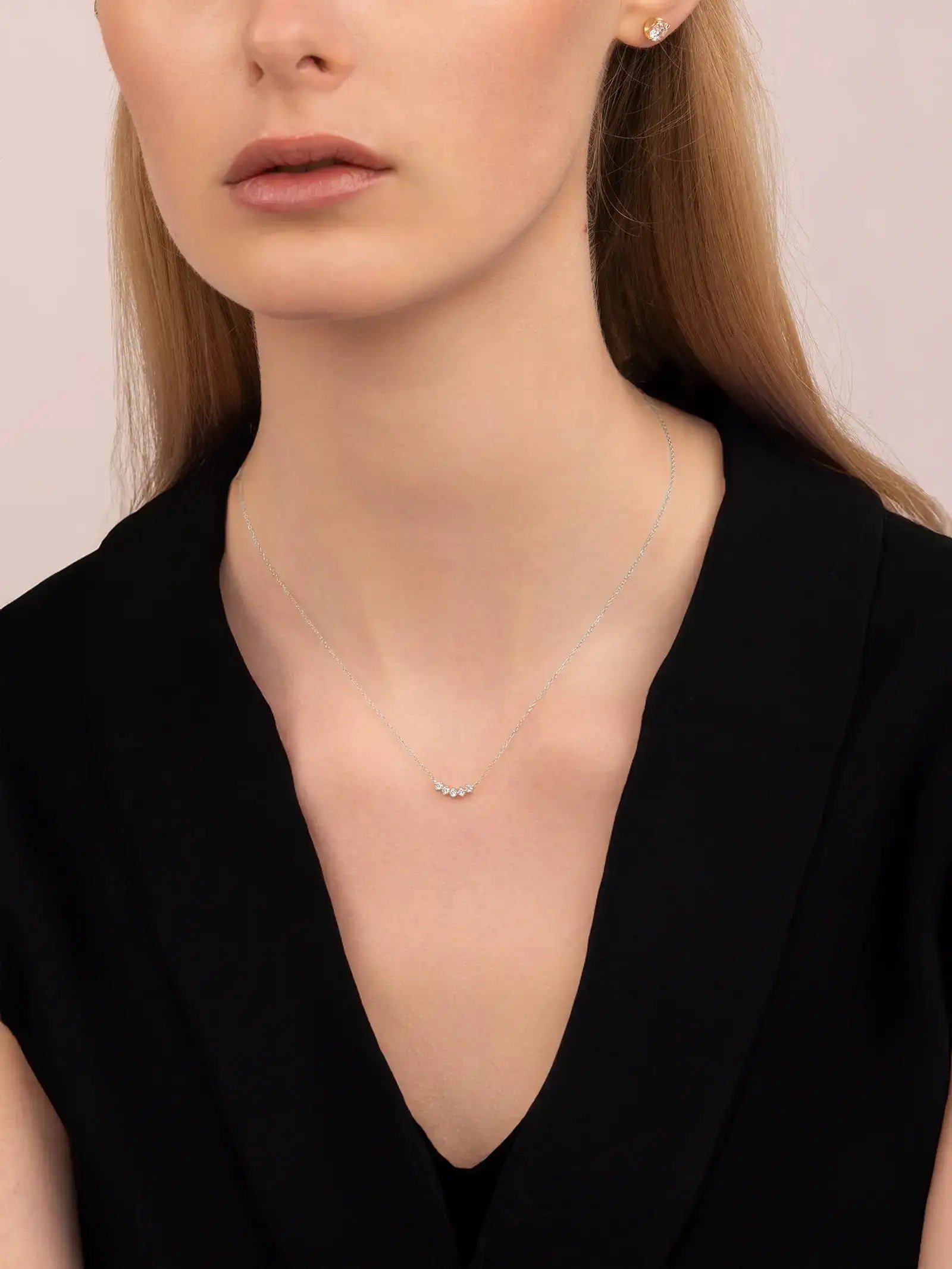 Arc Diamond Necklace