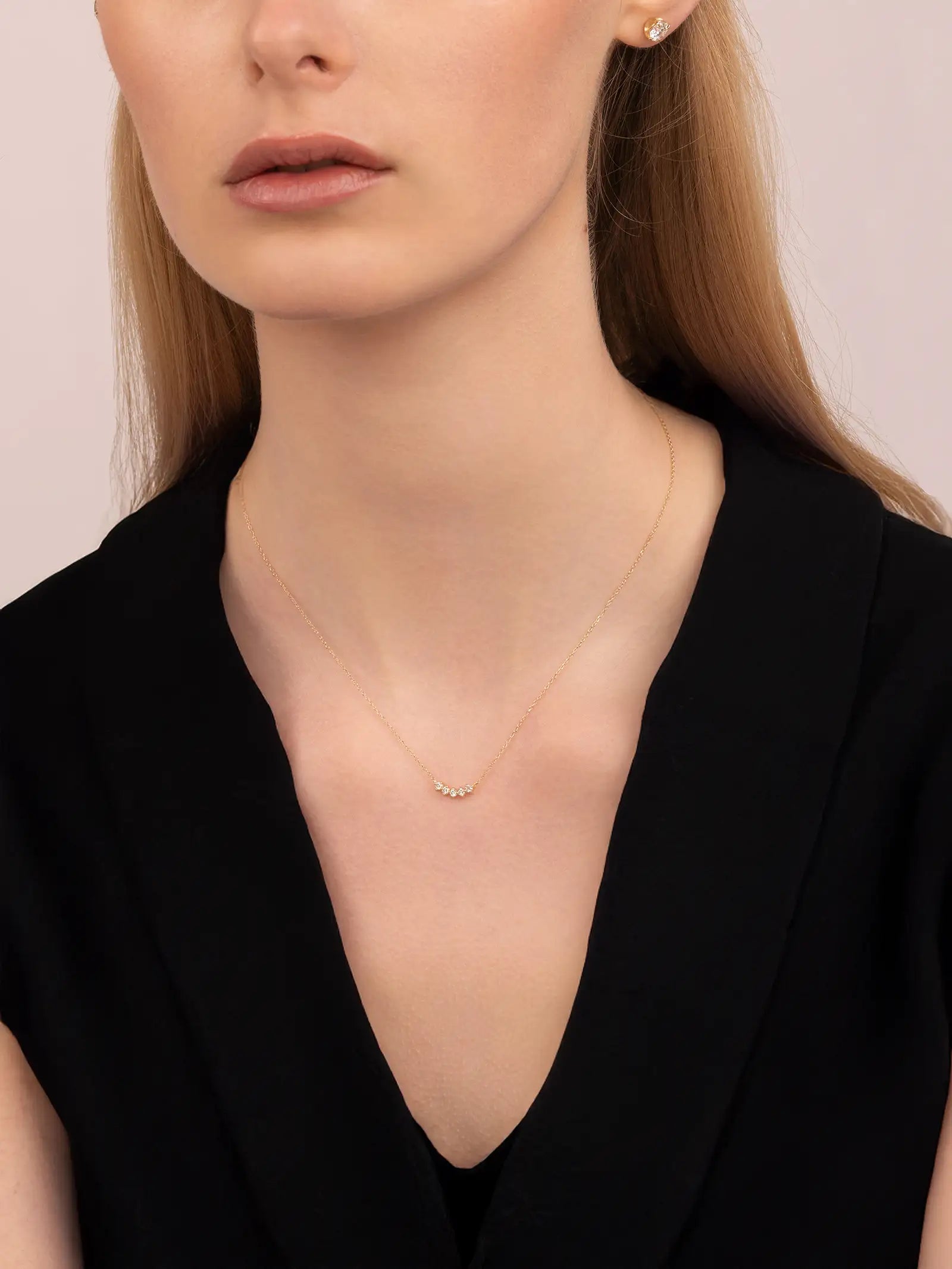 Arc Diamond Necklace