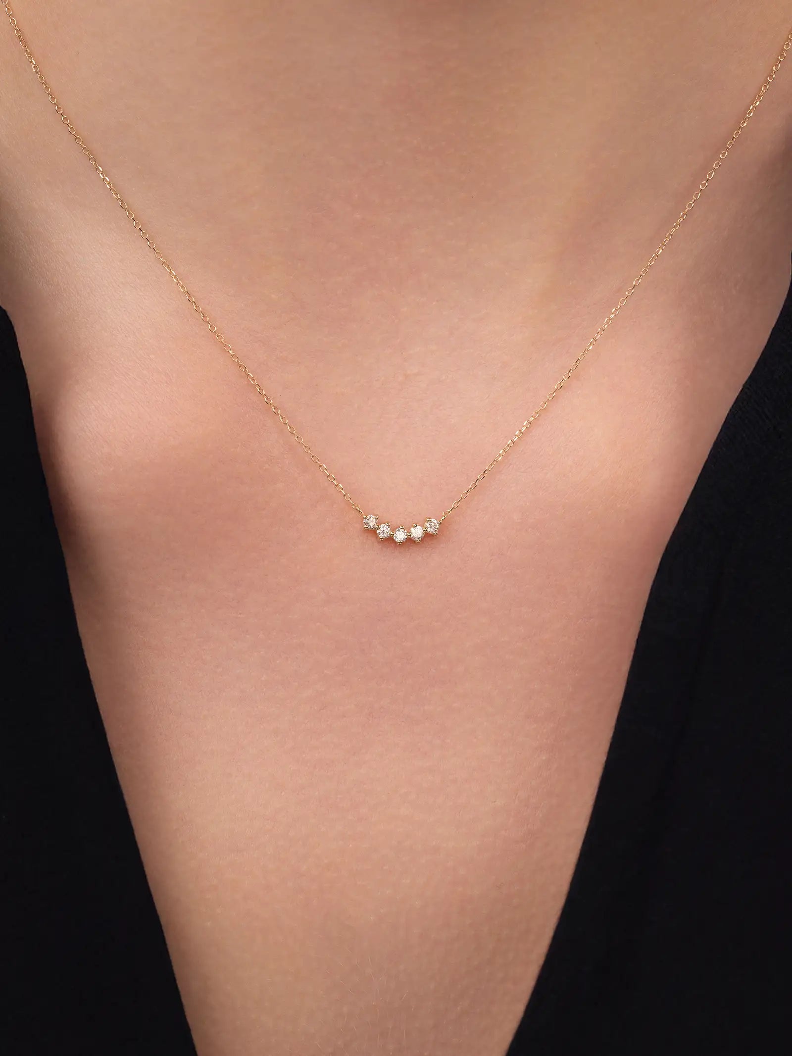 Arc Diamond Necklace