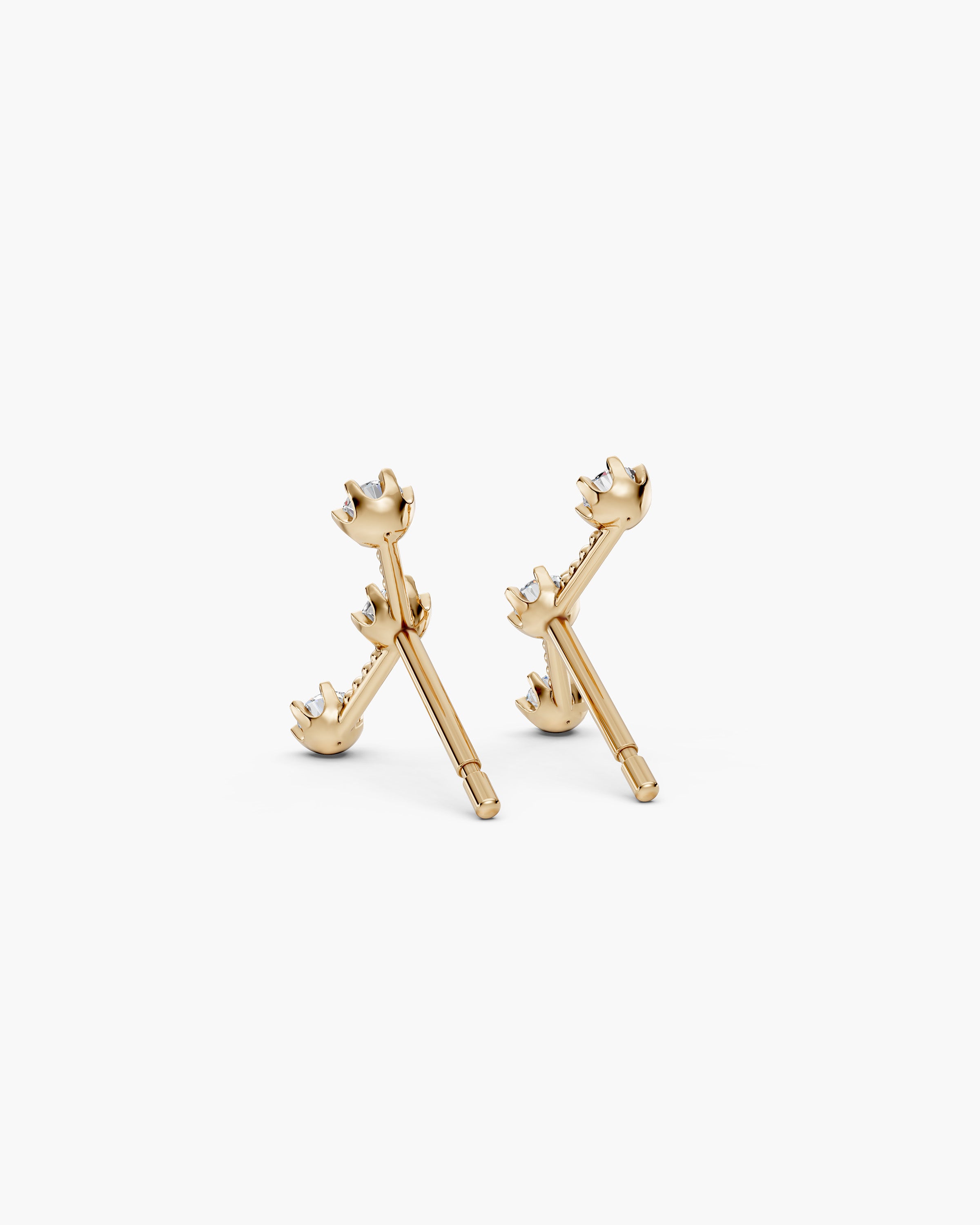 Celestial Diamond Climber Earrings