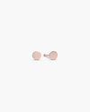 Diskos Disc Studs, Rose Gold