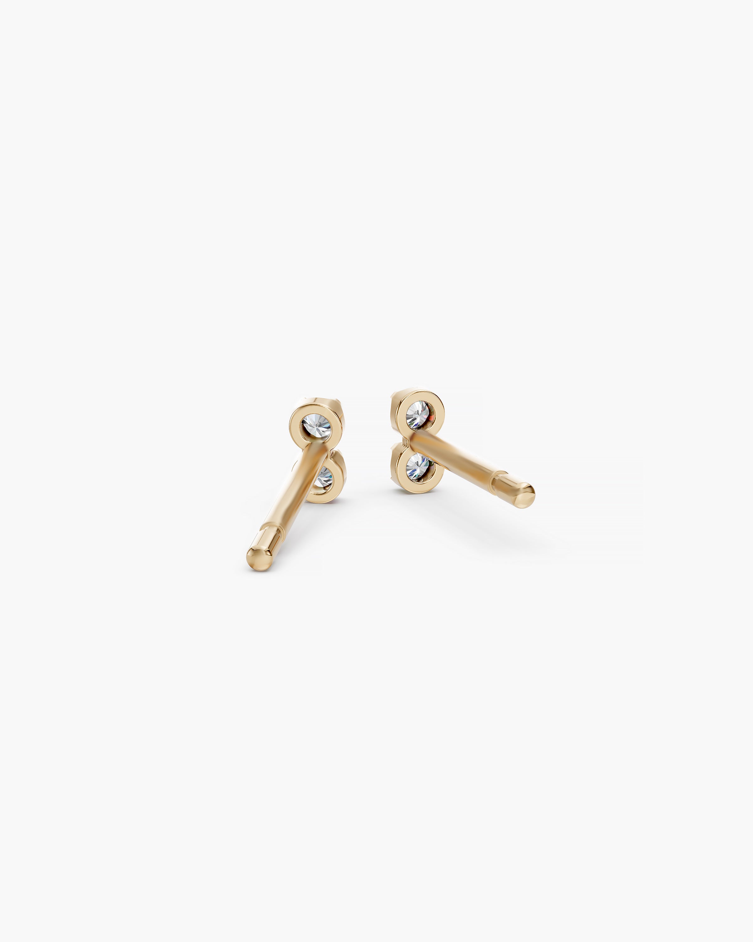 Dyo Two-Stone Diamond Stud