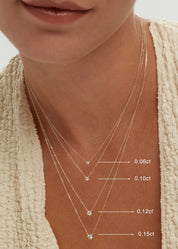 Éclat Diamond Bezel Necklace