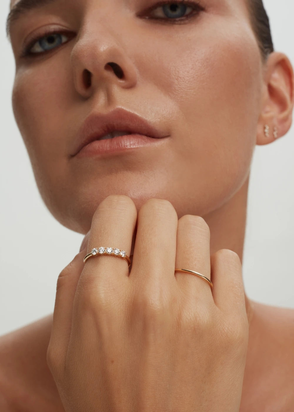 Thin Stackable Gold Band