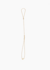 Lien Bezel Diamond Hand Chain - 10k Yellow Gold