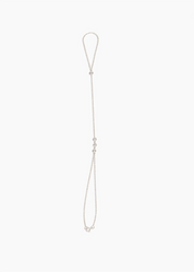 Lien Bezel Diamond Hand Chain - White Gold