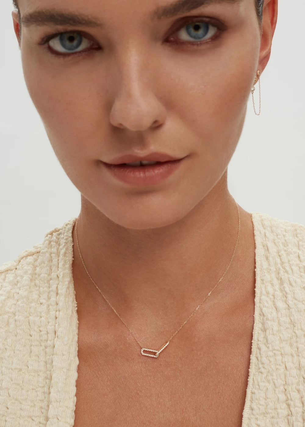 Infinity Interlinked Diamond Necklace