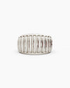 Kion Ribbed Dome Ring - Sterling Silver