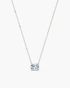 Grand Oval Diamond Necklace, White Gold