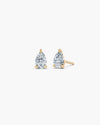 Pear Lab Diamond Stud Earrings