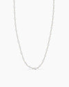Pearl Wrap Necklace - White Gold
