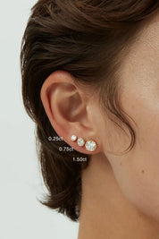 Phos Diamond Bezel Studs