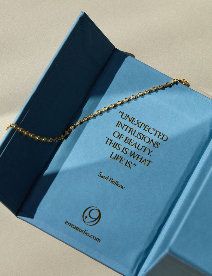 ENEA gift box with a gold chain, ENEA Studio