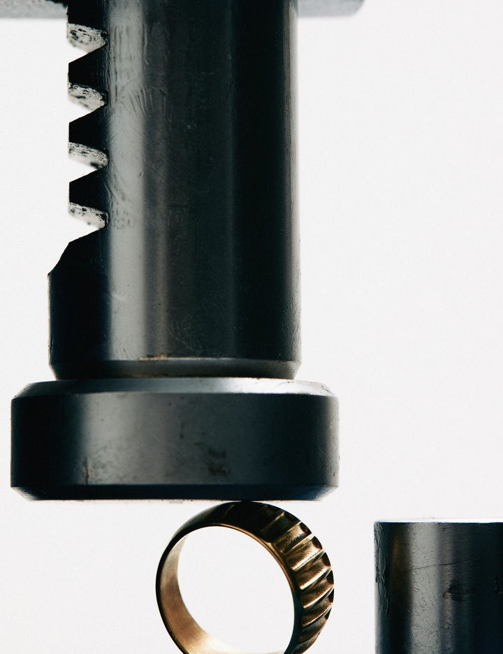 Goldsmith ring press in the Athens workshop, ENEA Studio