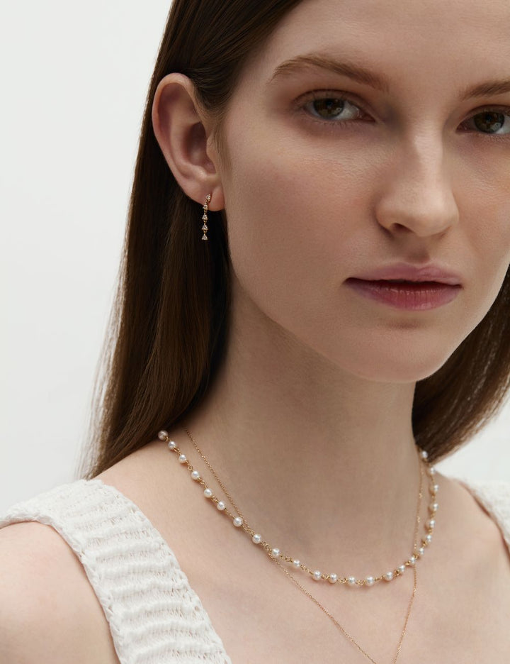 Pearl necklace in 14k gold, ENEA Studio