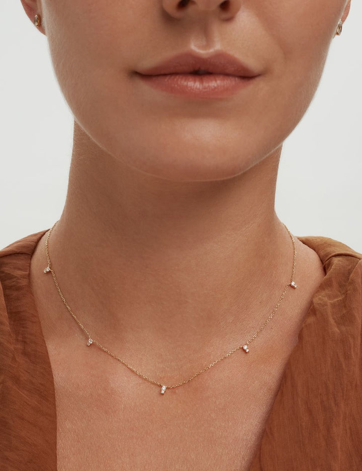 Diamond station necklace, ENEA Studio