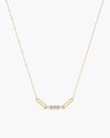 Tria Diamond Paperclip Necklace