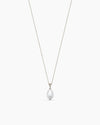 Baroque Drop Pearl Necklace - Sterling Silver