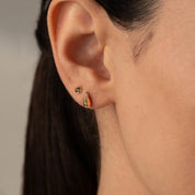 Tiny Gold Drop Earrings (pair)