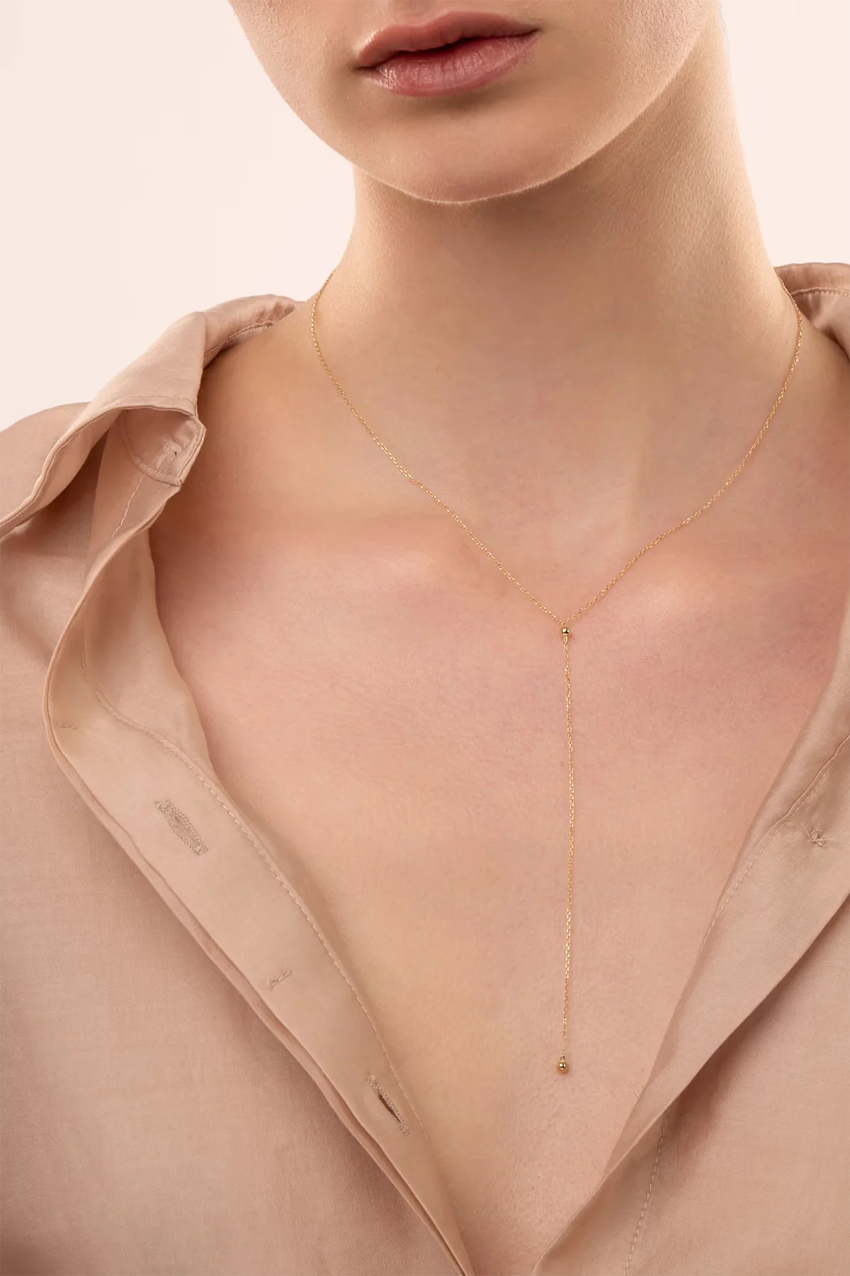 Nema Beaded Lariat Necklace