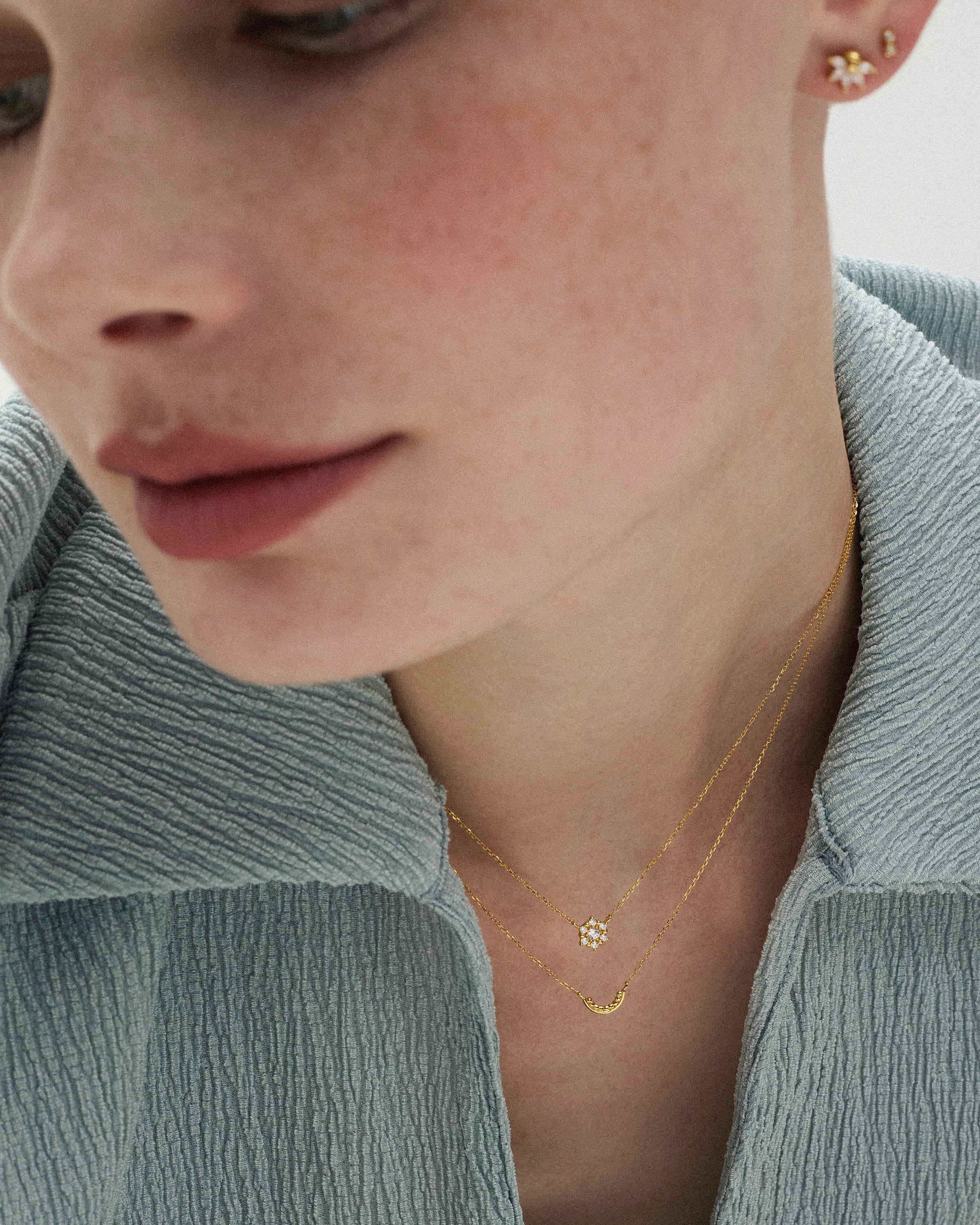 Selas Diamond Necklace, 10k Gold