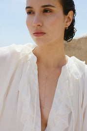 Entwined Hoop Earrings (pair) - White Gold