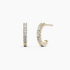Delicate Diamond Hoops