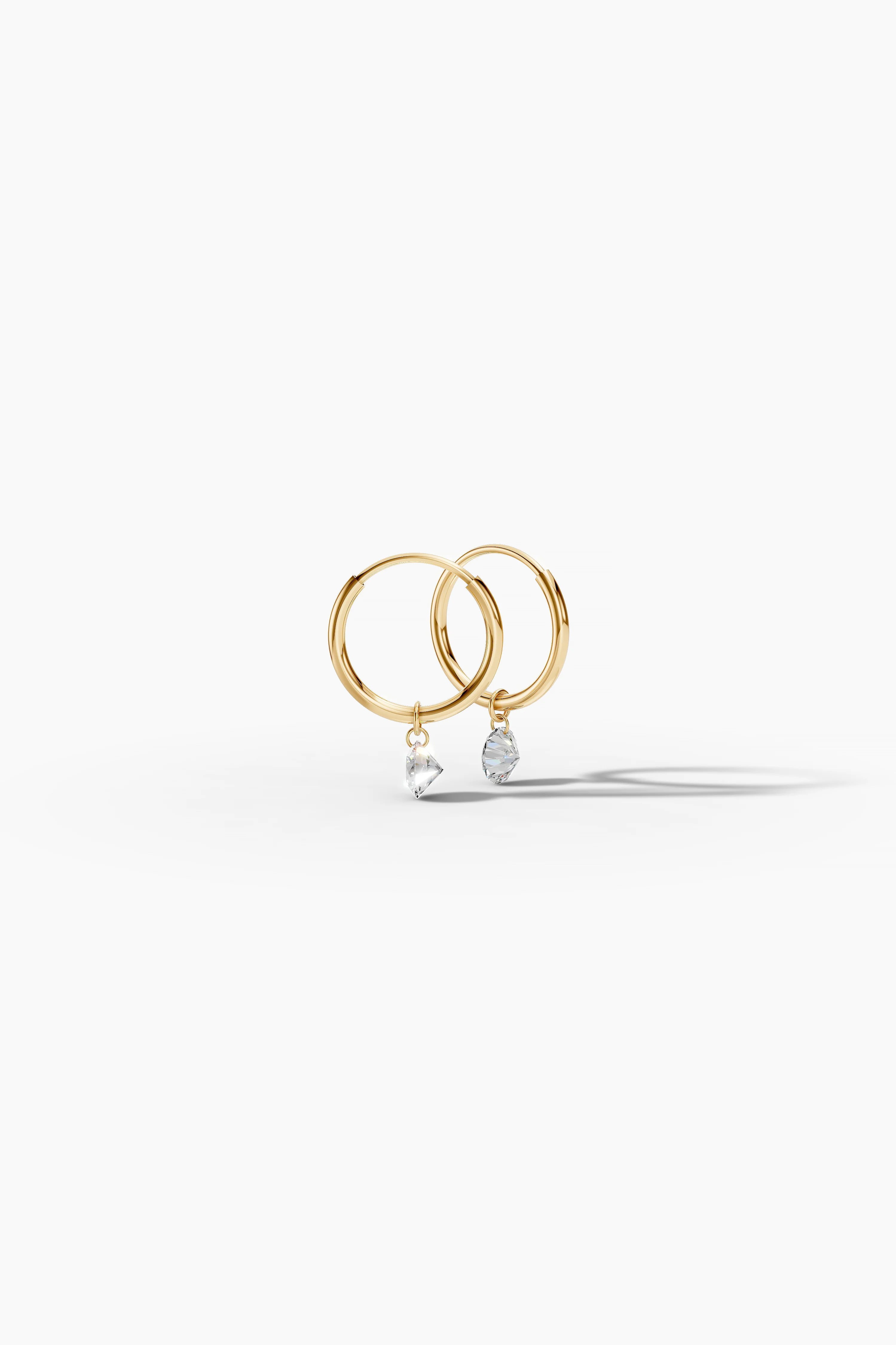 Núde Diamond Hoop Earrings