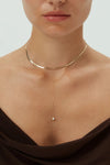 Nema Lariat Pearl Drop Necklace
