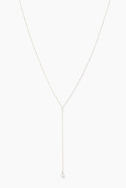 Nema Lariat Pearl Drop Necklace