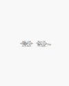 Marquise Diamond Stud Earrings, White Gold