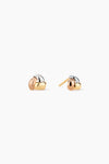 Trinity Three Color Stud Earrings (pair)