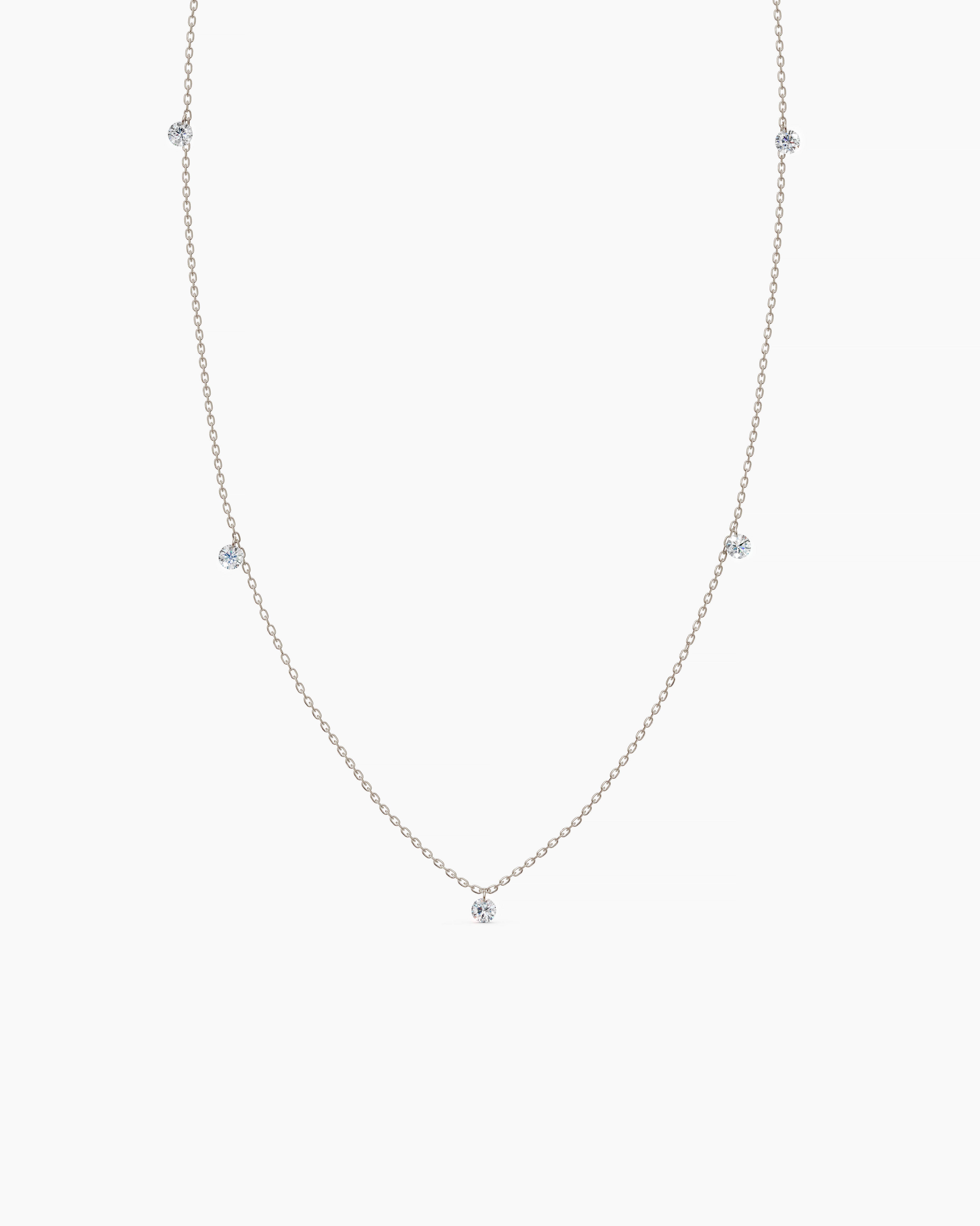 Núde Diamond By The Yard Necklace - White Gold