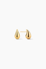 Puffy Teardrop Stud Earrings (pair)