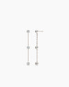 Galini Trio Drop Earrings - White Gold