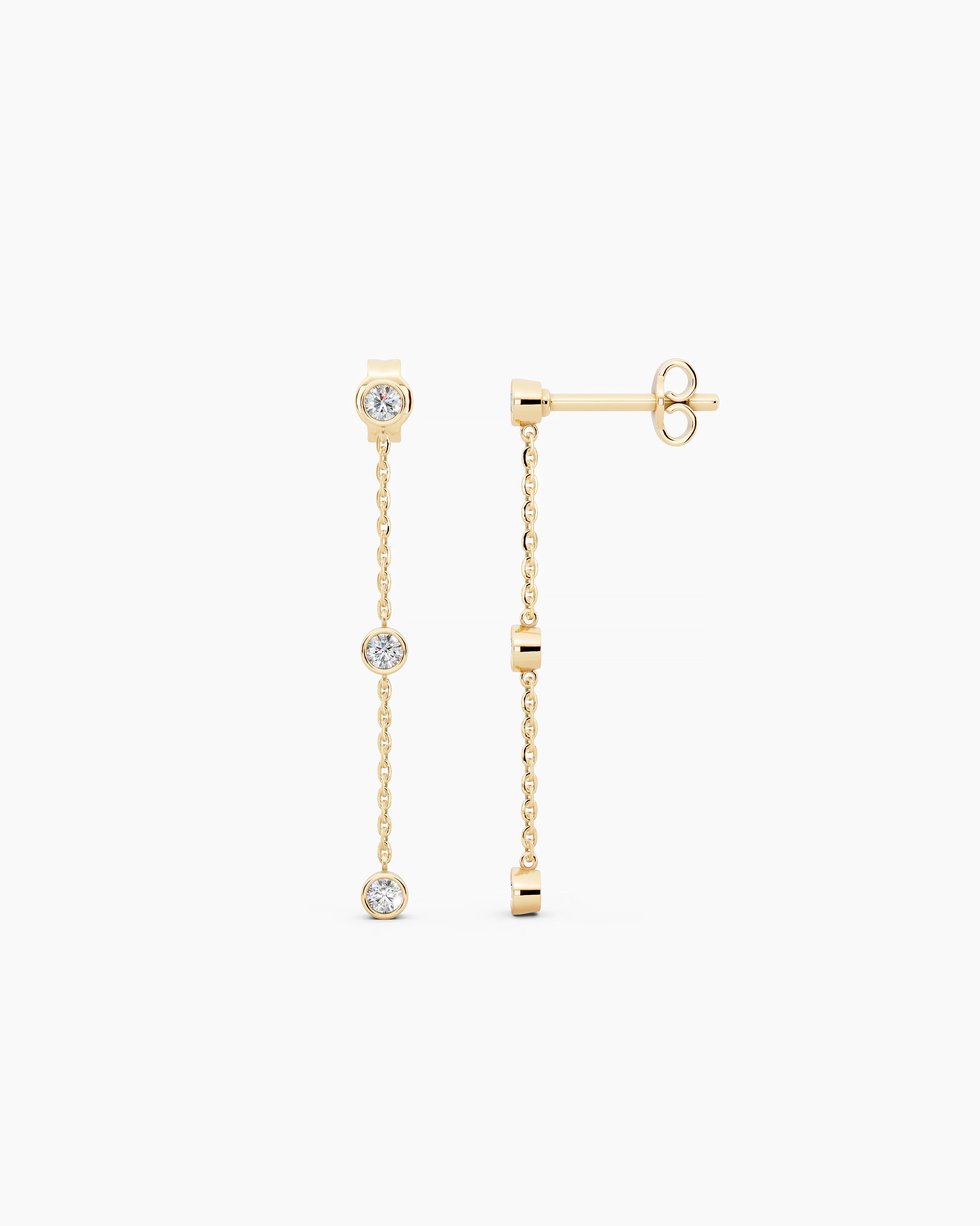 Galini Trio Drop Earrings