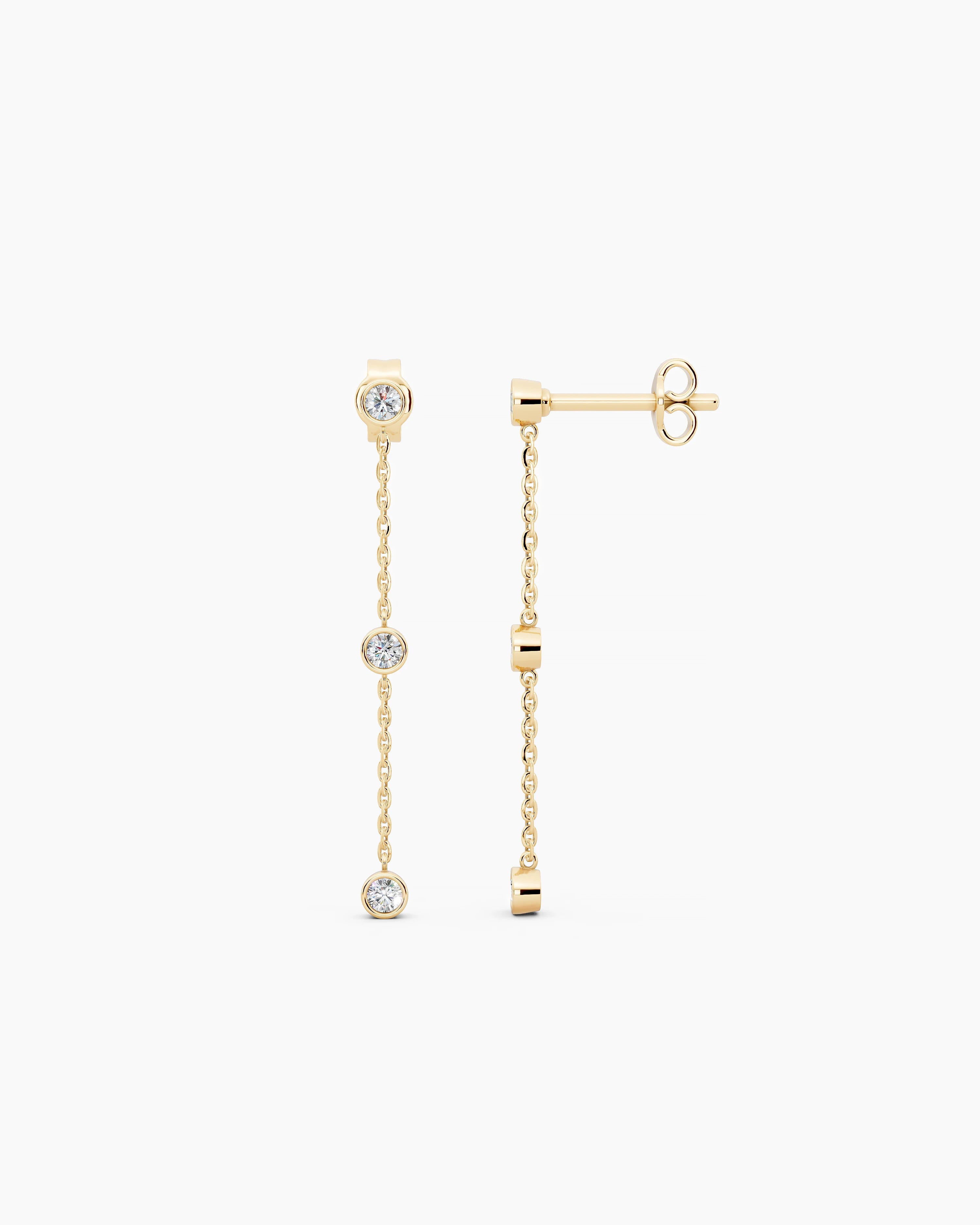 Galini Trio Drop Earrings