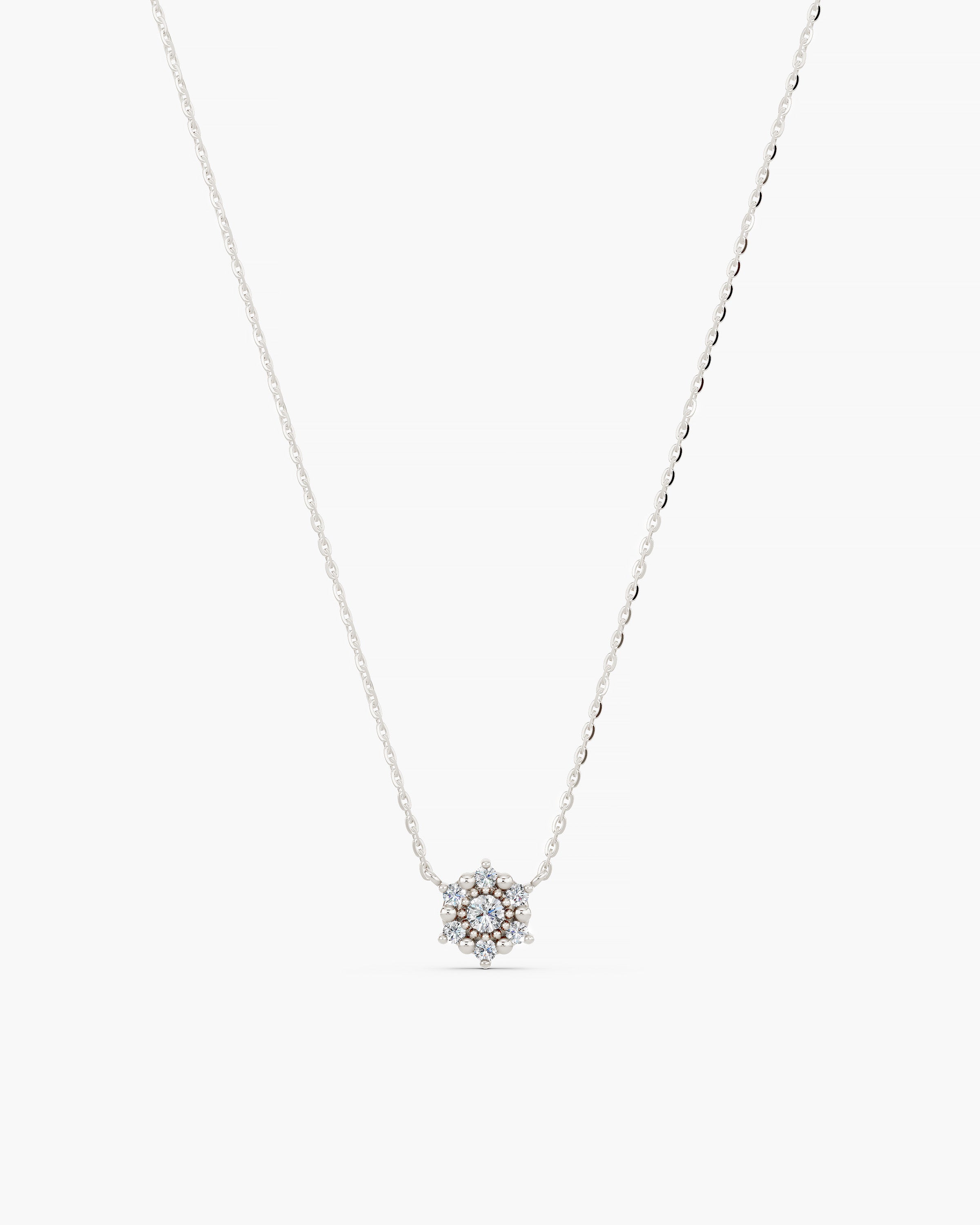 Selas Diamond Necklace, White Gold