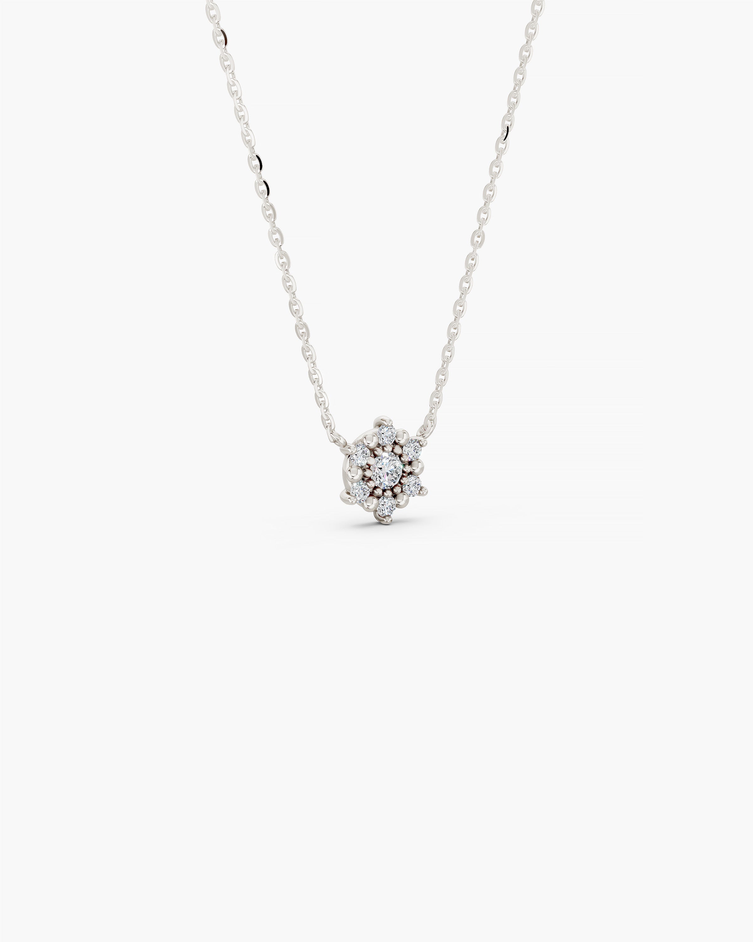 Selas Diamond Necklace, White Gold