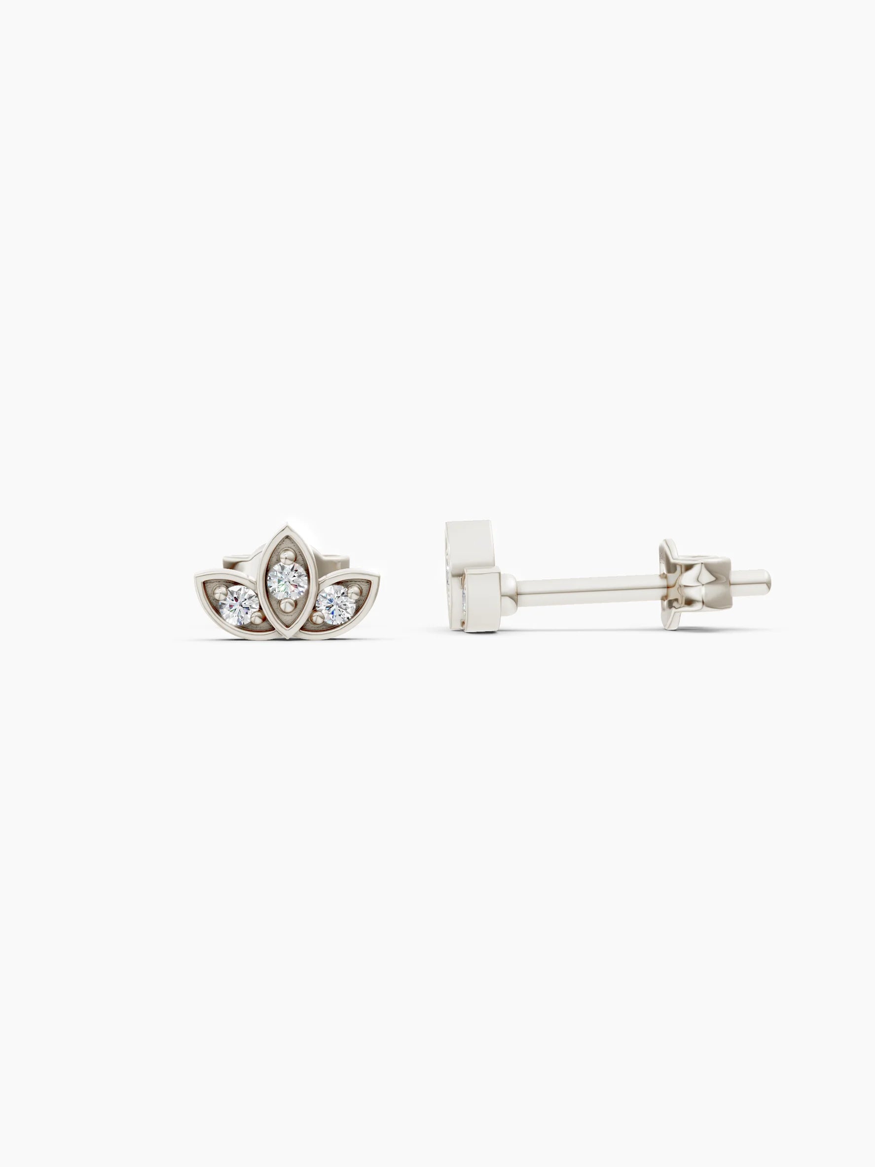 Anthos Diamond Studs - White Gold