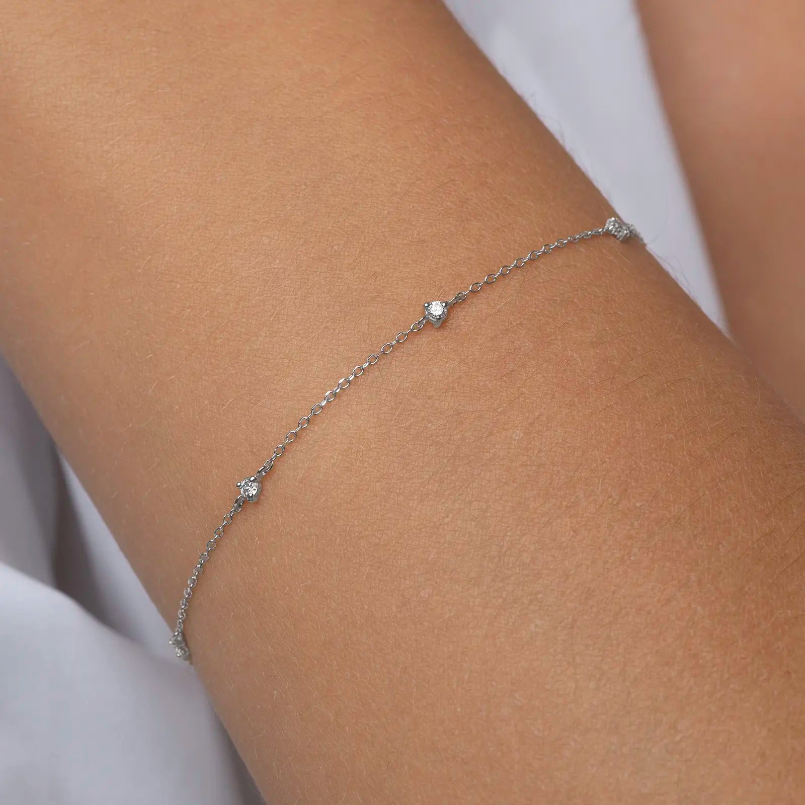 Alinéa Diamond By The Yard Bracelet - White Gold