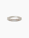 Fluted Diamond Ring - White Gold